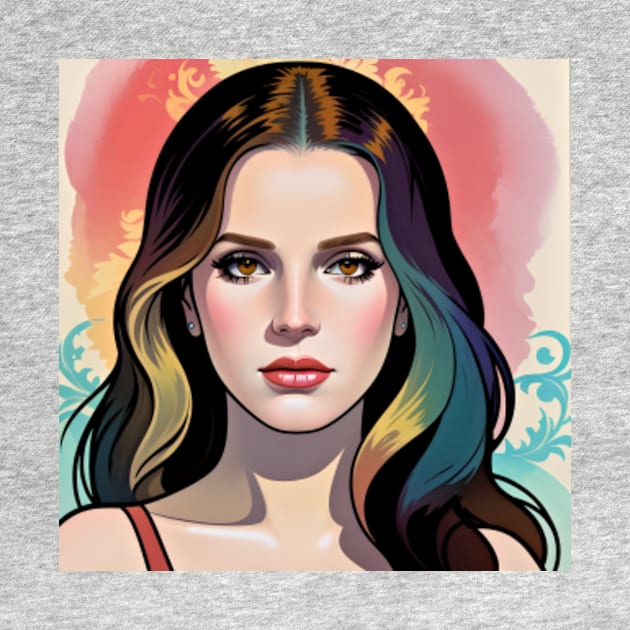 Vector sketch with  Lana Del Rey by bogfl